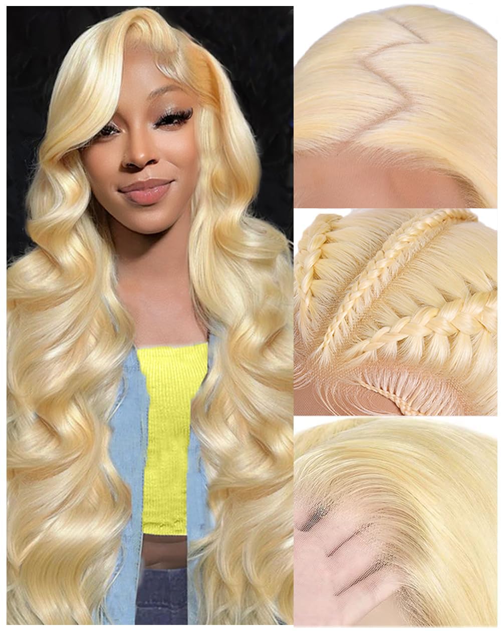 613 Blonde Body Wave Lace Front Wig - 30 Zoll 613 Lace Front Perücke
