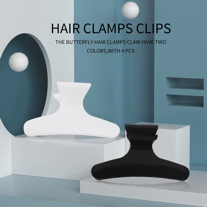 4 Stück Schwarz-Weiße Friseur- – Hair Clips Bewertung und Preis