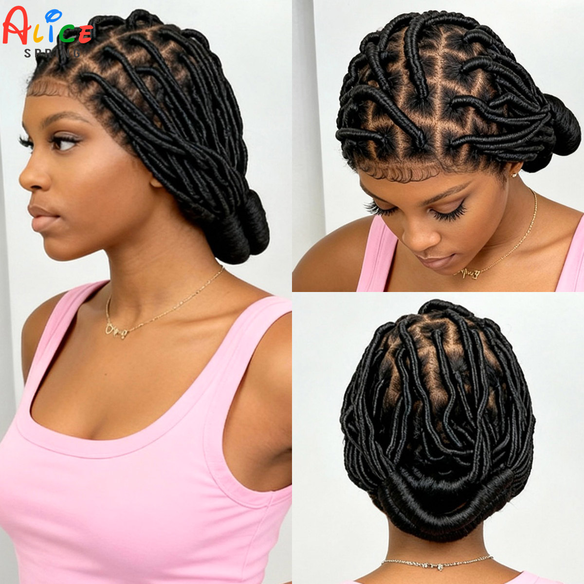 Bantu Geflochtene Perücken Syn – Synthetic Braided Wigs For Black Women Bewertung und Preis