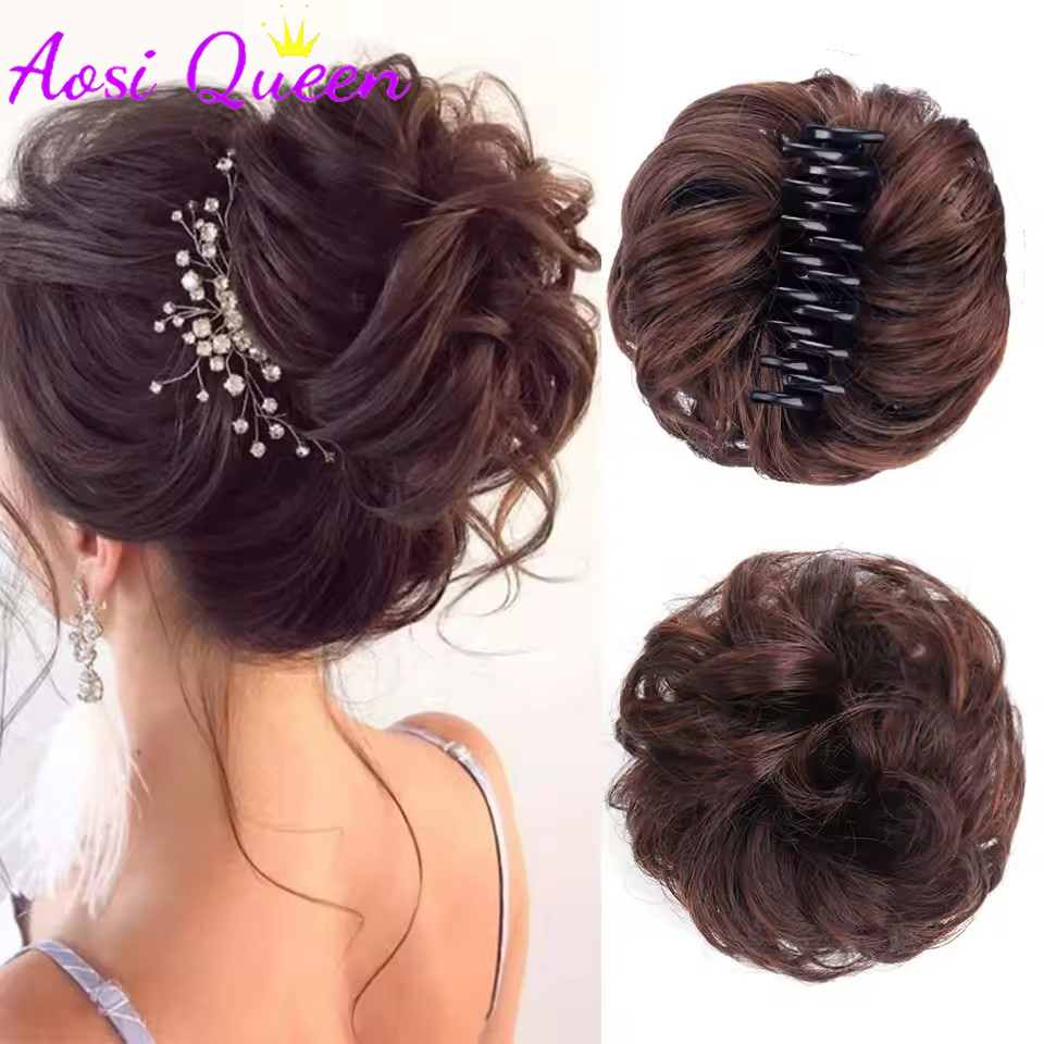 AOSIQUEE Synthetischer Chignon – Claw Clip Messy Bun Hair Piece Bewertung und Preis