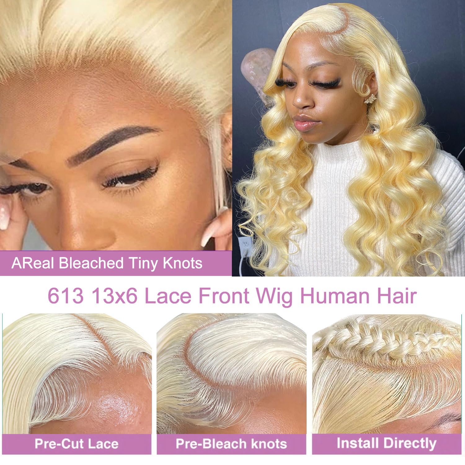 30 Zoll 613 Lace Front Perücke – 613 Blonde Body Wave Lace Front Wig Bewertung und Preis