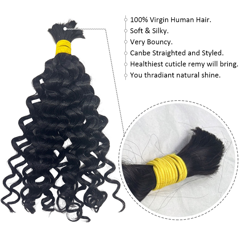 Echthaar zum Flechten für Boho – Water Wave Bulk Human Hair For Braiding Bewertung und Preis