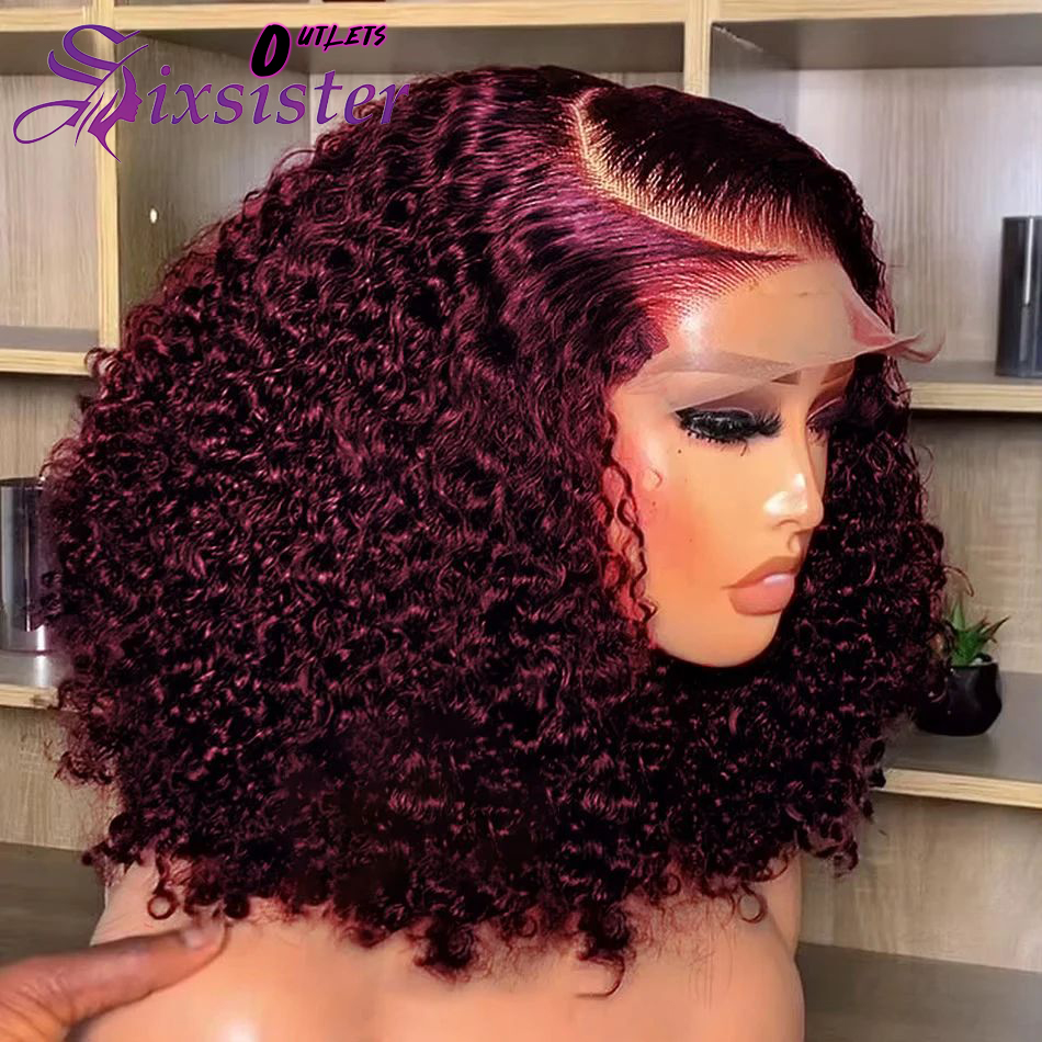 Burgund 99J Tiefe Welle Kurze  – Glueless Wear And Go Human Hair Wig Bewertung und Preis