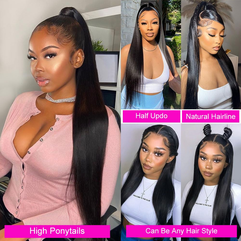 36 38 Zoll 360 Full Lace Front – Hd Lace Frontal Wig Human Hair Pre Plucked Bewertung und Preis