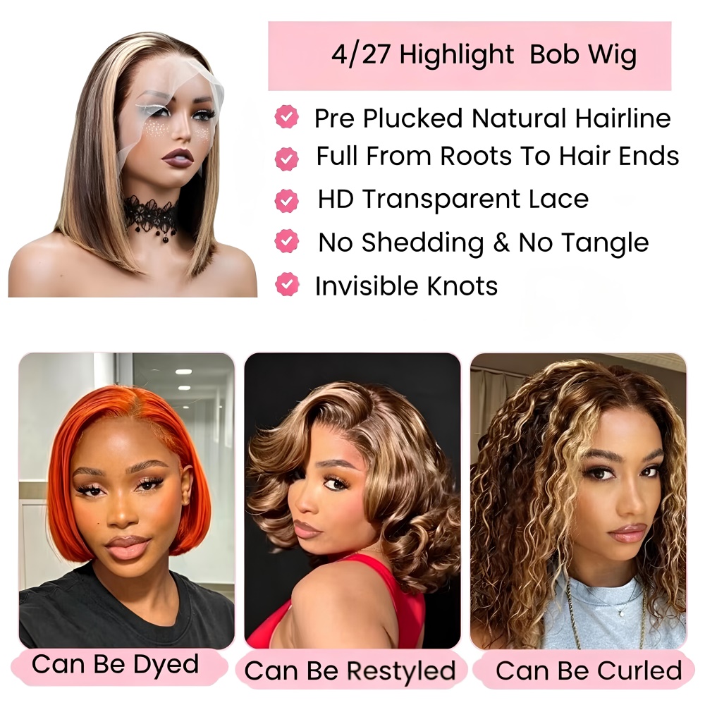 Honigblonde Bob-Perücken aus E – Glueless Wear And Go Human Hair Wig Bewertung und Preis