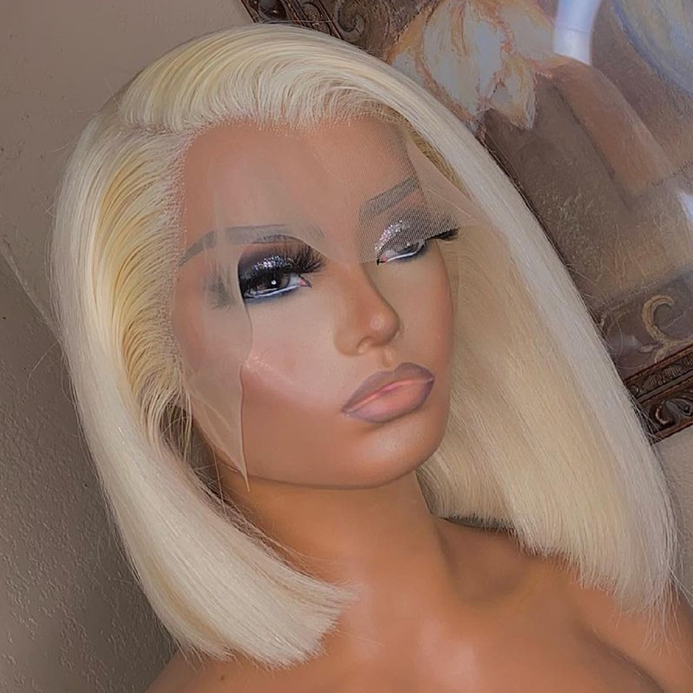 613 Honigblonde Kurze Bob-Perü – Glueless Wear And Go Human Hair Wig Bewertung und Preis