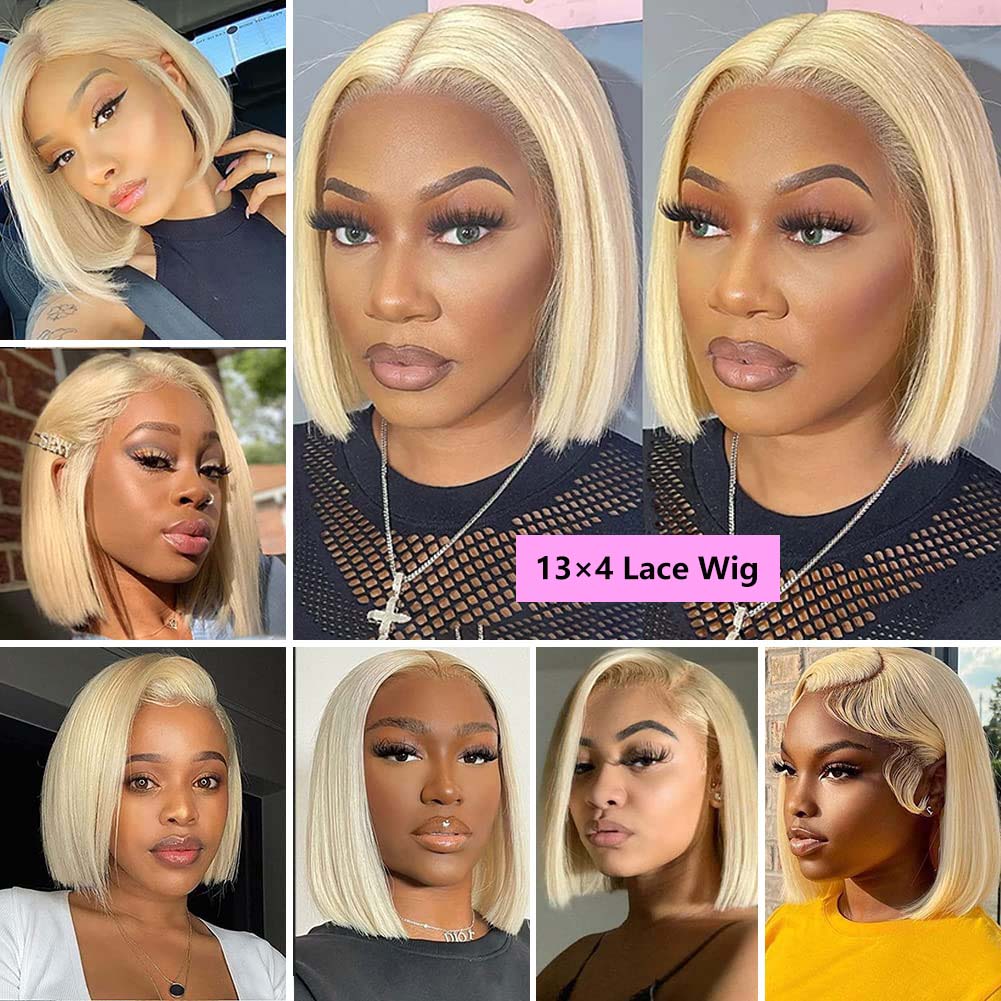 613 Honigblonde Kurze Bob-Perü – Glueless Wear And Go Human Hair Wig Bewertung und Preis