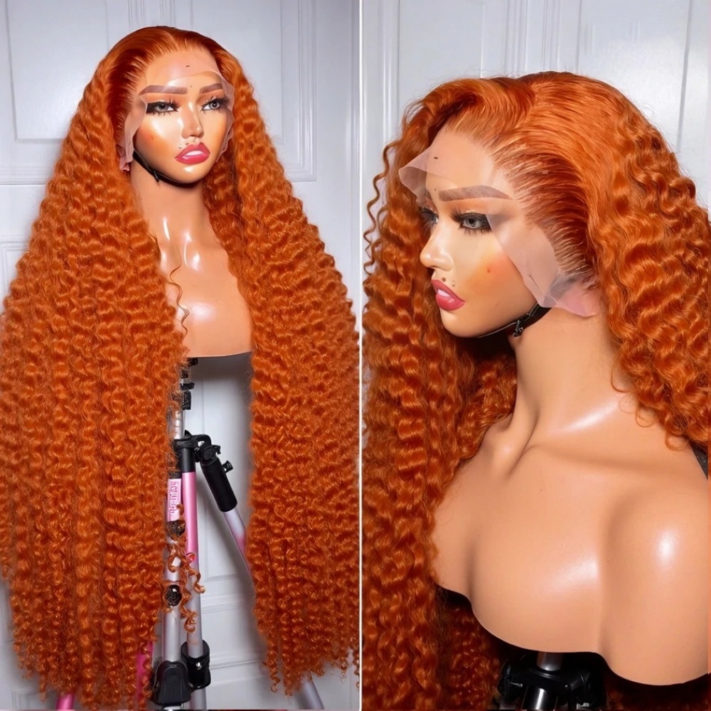 200% Dichte Ingwer-Orange Deep – Human Hair Wigs Bewertung und Preis