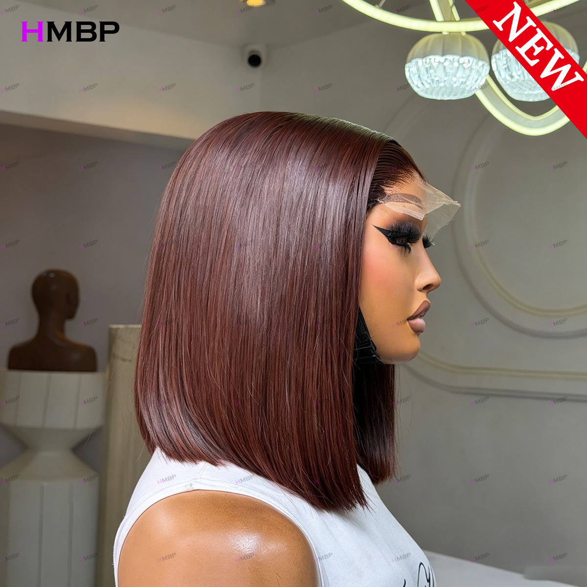 # 33 Dunkel Auburnfarbene, gla – Lace Front Wigs Bewertung und Preis