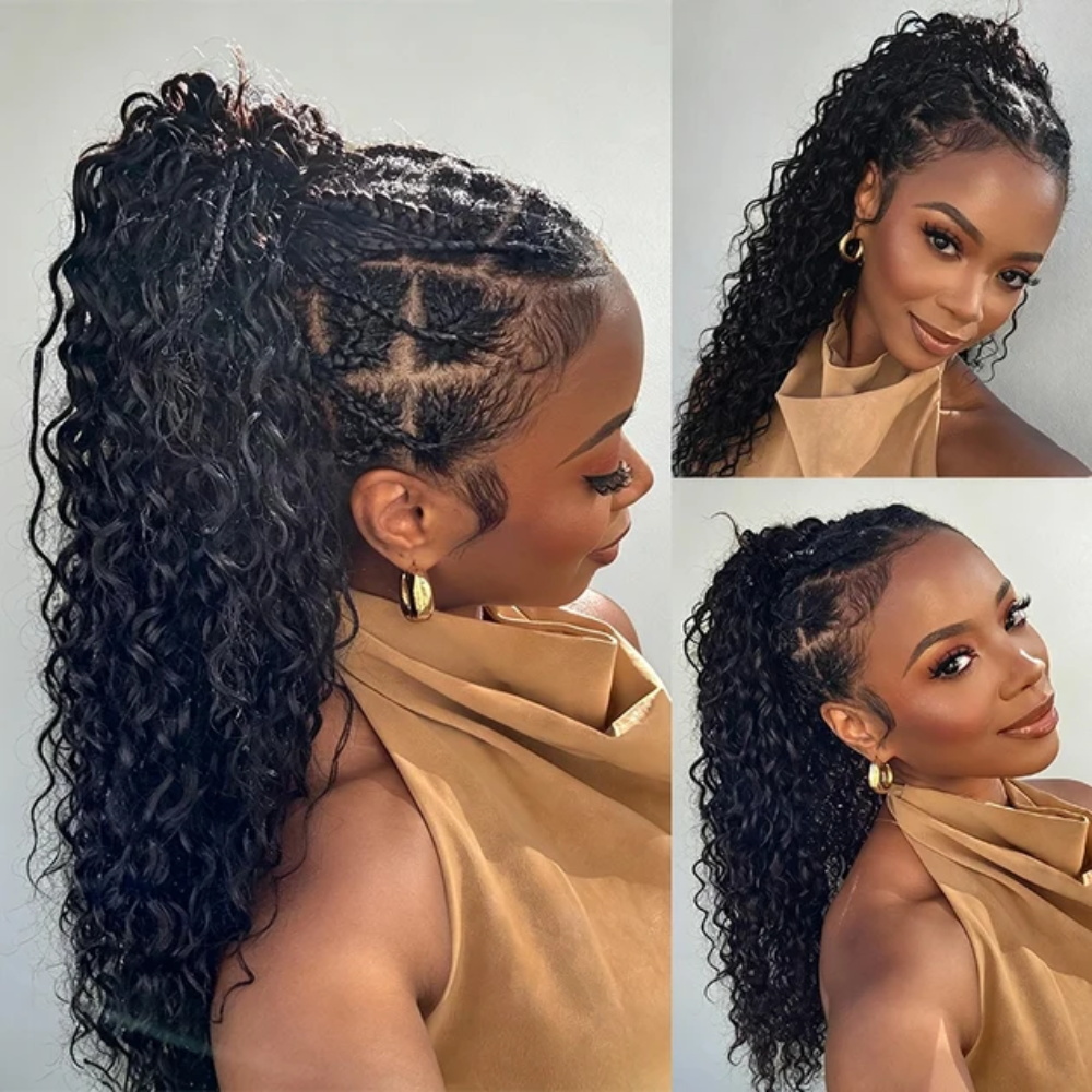 Gefiederte Häkelzöpfe aus 100% – Water Wave Bulk Human Hair For Braiding Bewertung und Preis
