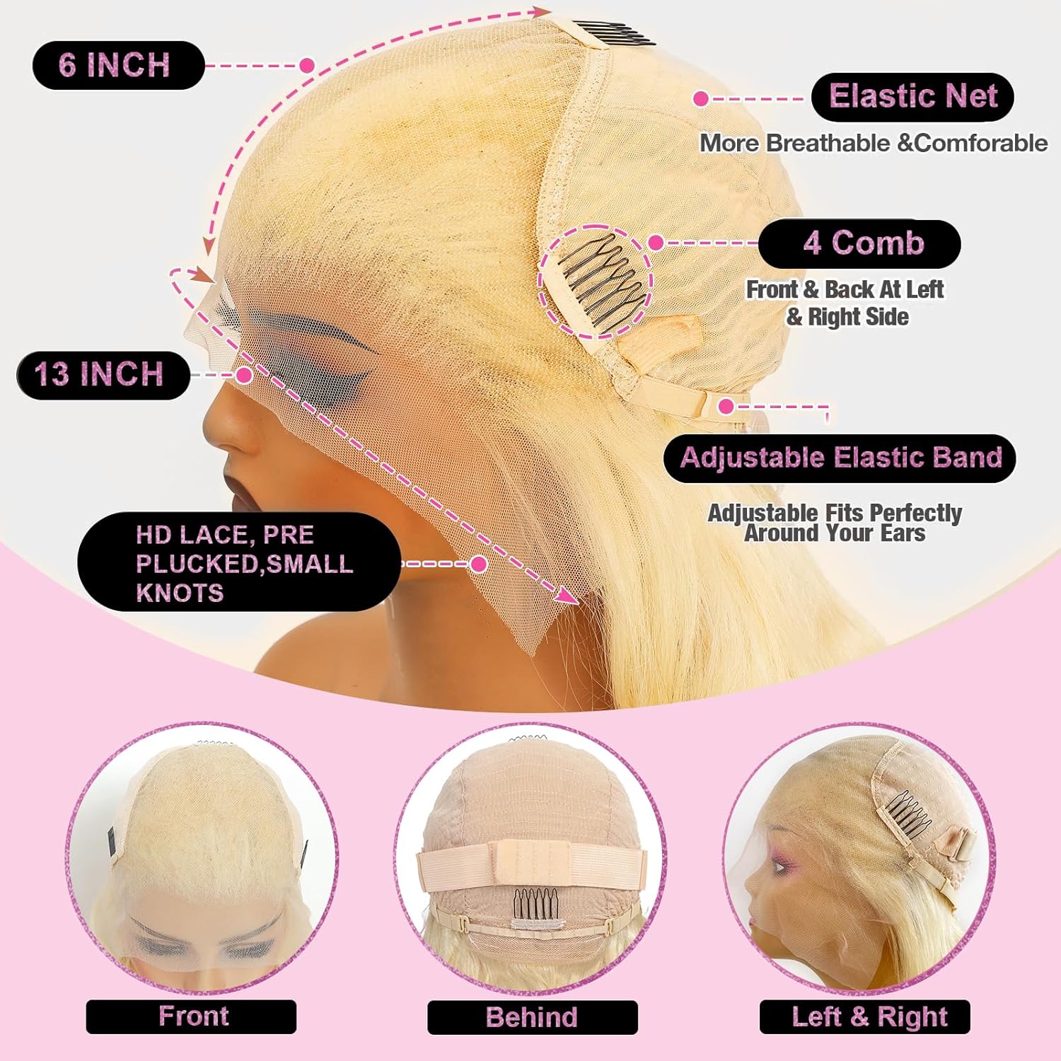 613 Blonde Lace Front Perücke  – 613 Blonde Body Wave Lace Front Wig Bewertung und Preis