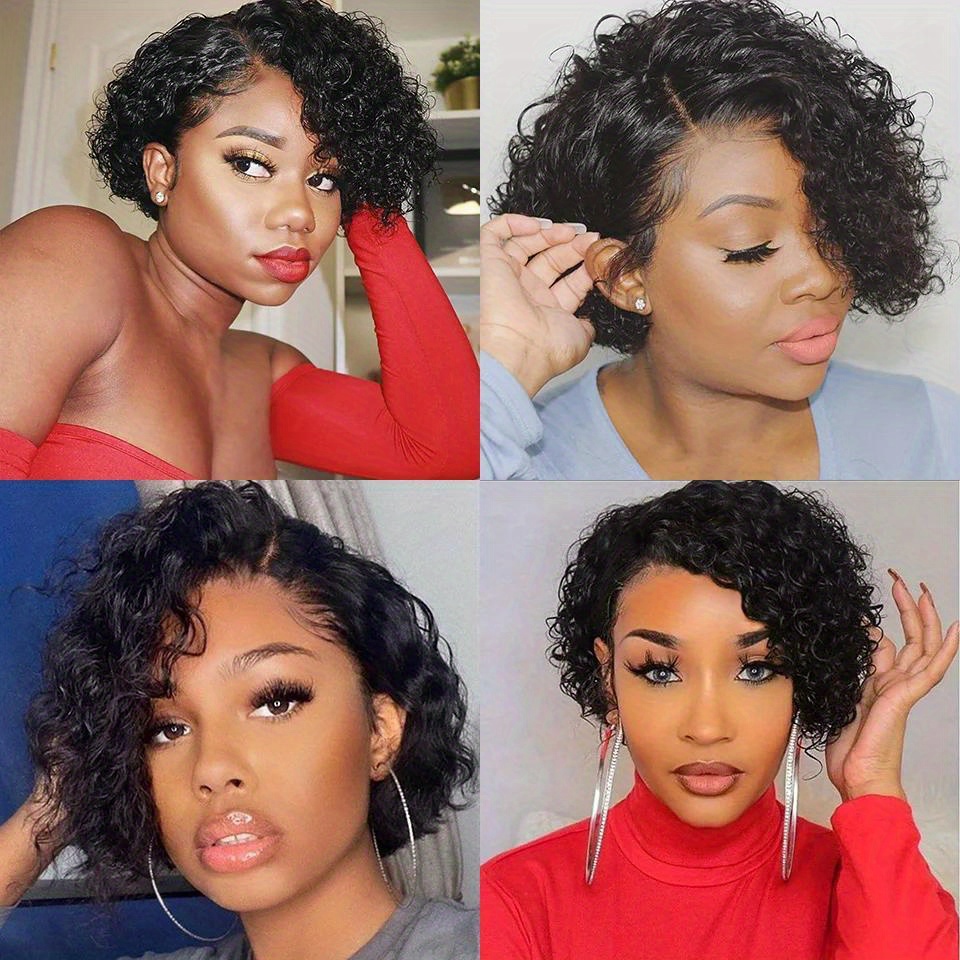 Kurze lockige 13x1 Lace Curly  – Glueless Wear And Go Human Hair Wig Bewertung und Preis
